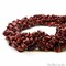 Dark Coral Chip Beads, 34 Inch, Natural Chip Strands, Drilled Strung Nugget Beads, 7-10mm, Polished, GemMartUSA (CHDR-70004)